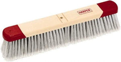 Harper Brush - 24" Smooth Surface Synthetic Push Broom - 3" Bristle Length, Wood Block, Bolt-On Handle Connection, Handle Sold Separately - Makers Industrial Supply