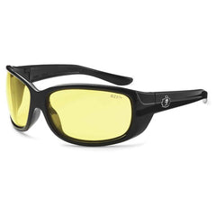 ERDA Yellow Lens Black Safety Glasses - Makers Industrial Supply