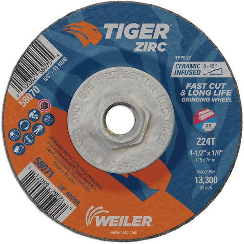 ‎4-1/2X1/4 TIGER ZIRC TYPE 27 - Makers Industrial Supply