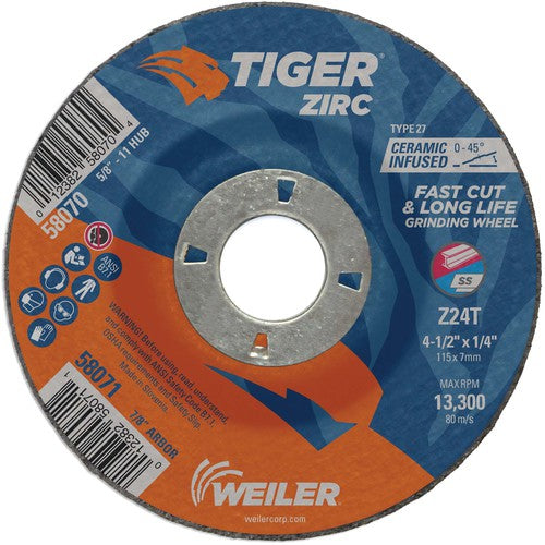 ‎4-1/2X1/4 TIGER ZIRC TYPE 27 - Makers Industrial Supply