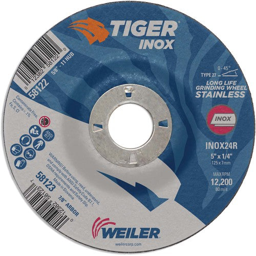 5X1/4 TIGER INOX TYPE 27 GRIND WHL - Makers Industrial Supply