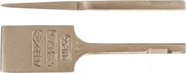 Ampco - 5/8" Head Width, 5" OAL, 3/4" Shank Diam, Scaling Chisel - Square Drive, Square Shank - Makers Industrial Supply