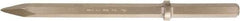 Ampco - 21" OAL, 3/4" Shank Diam, Point Chisel - Round Drive, Hex Shank - Makers Industrial Supply