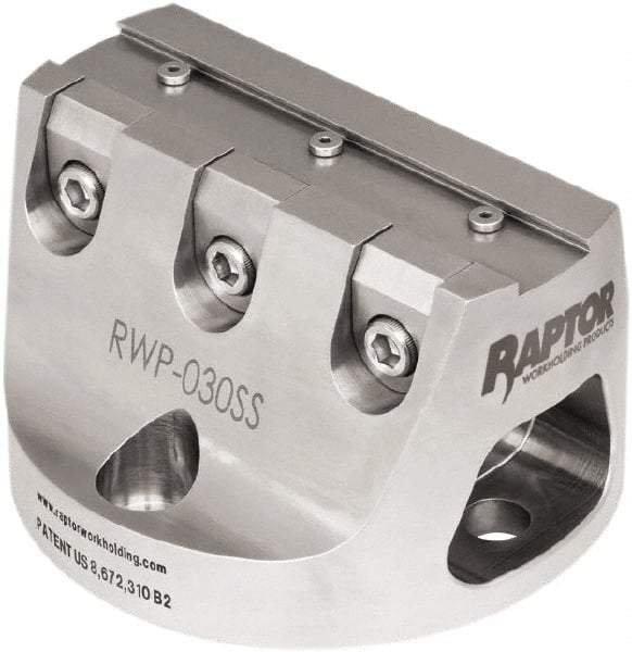 Raptor Workholding - 3/4" Jaw Width, 3" High Dovetail Vise - For Use with 4 & 5 Axis Workholding Systems - Makers Industrial Supply