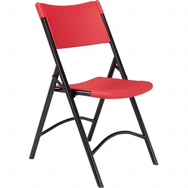 National Public Seating - Folding Chairs Pad Type: Folding Chair w/Plastic Seat & Back Material: Plastic/Steel - Makers Industrial Supply