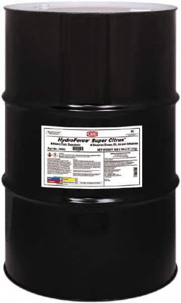 CRC - 55 Gal Drum Cleaner/Degreaser - Liquid, Water Based, d-Limonene, Citrus - Makers Industrial Supply