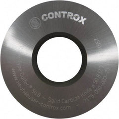 Controx - 2" Diam x 0.1299" Blade Thickness x 3/4" Arbor Hole Diam, 0 Tooth Slitting and Slotting Saw - Arbor Connection, Right Hand, Proprietary Coated, Solid Carbide, Concave Ground - Makers Industrial Supply