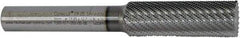 Controx - 17mm Diam, 2" LOC, Plain End, Powdered Metal Diamond Pattern Router Bit - Right Hand Cut, 4-1/2" OAL - Makers Industrial Supply