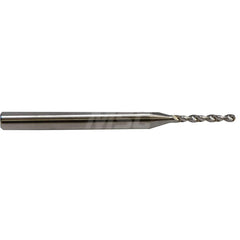 Micro Drill Bit: 0.037″ Dia, 130 °, Solid Carbide TiCN Finish, 1.5″ OAL, RH Cut, Spiral Flute, Straight-Cylindrical Shank, Series 302