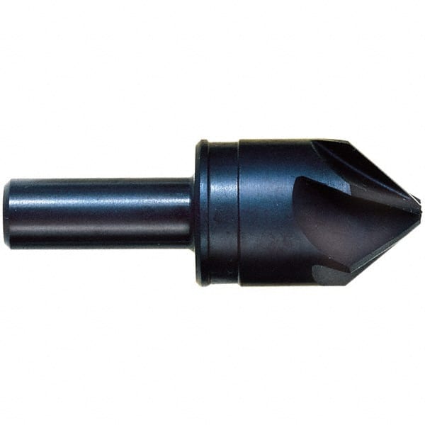 M.A. Ford - 5/8" Head Diam, 3/8" Shank Diam, 6 Flute 90° High Speed Steel Countersink - Makers Industrial Supply