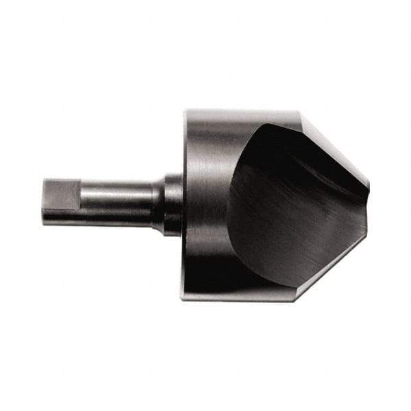 M.A. Ford - 1/2" Head Diam, 1/4" Shank Diam, 1 Flute 82° High Speed Steel Countersink - 2" OAL - Makers Industrial Supply