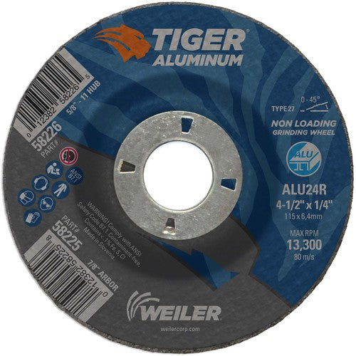 ‎4-1/2X1/4 TIGER ALUM T27 GRIND WHL - Makers Industrial Supply