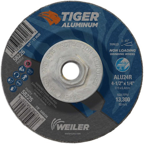 ‎4-1/2X1/4 TIGER ALUM T27 GRIND WHL - Makers Industrial Supply