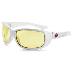 ERDA Yellow Lens White Safety Glasses - Makers Industrial Supply