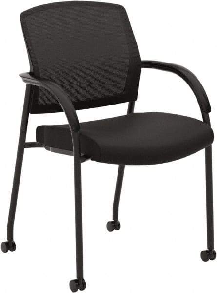 Hon - 34-1/2" High Guest Chair - 23" Wide x 24-3/4" Deep, Fabric Mesh Seat, Black - Makers Industrial Supply