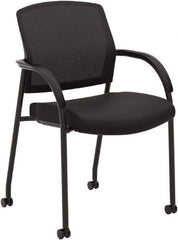 Hon - 34-1/2" High Guest Chair - 23" Wide x 24-3/4" Deep, Fabric Mesh Seat, Black - Makers Industrial Supply