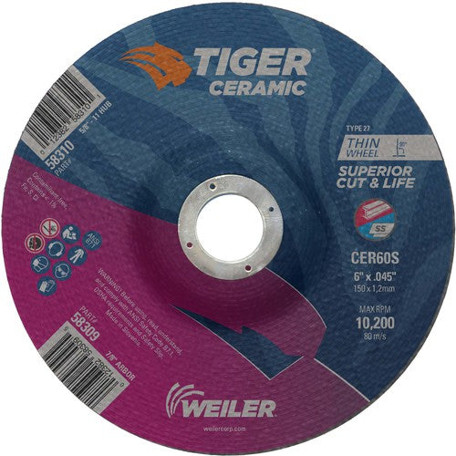 6X.045 TIGER CERAMIC T27 C/O WHL - Makers Industrial Supply