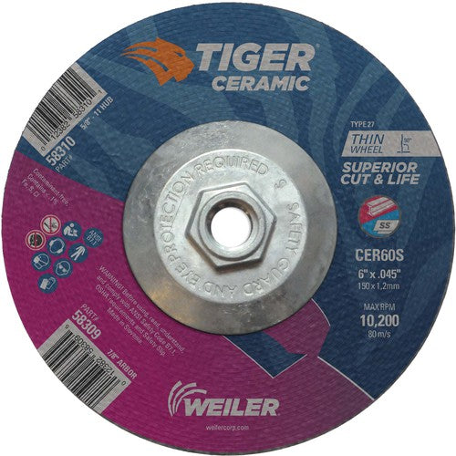 6X.045 TIGER CERAMIC T27 C/O WHL - Makers Industrial Supply