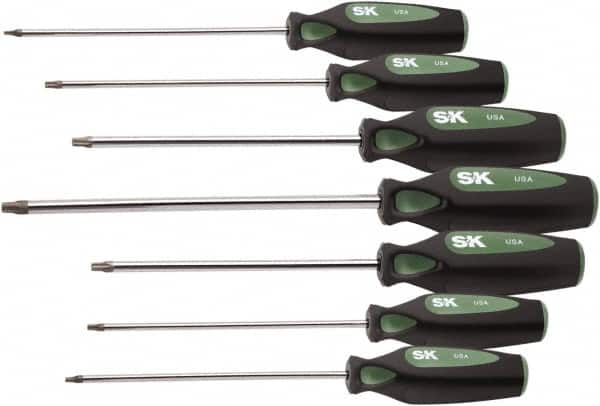 SK - 7 Piece T10 to T40 Ergonomic Handle Torx Driver Set - Makers Industrial Supply