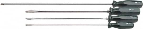 SK - 4 Piece Phillips & Slotted Screwdriver Set - Bit Sizes: Philips #2 - Makers Industrial Supply