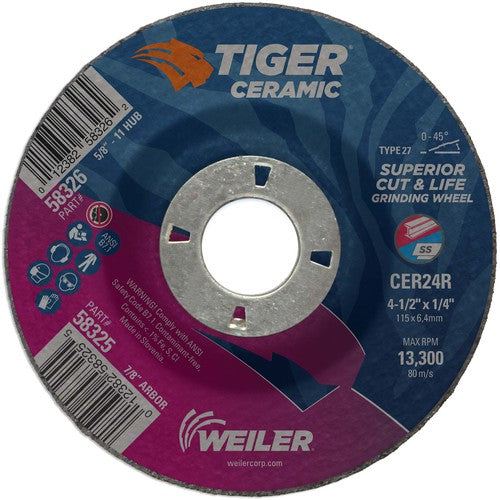 ‎4-1/2X1/4 TIGER CERAMIC TYPE - Makers Industrial Supply