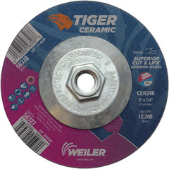 5X1/4 TIGER CERAMIC T27 GRIND WHL - Makers Industrial Supply