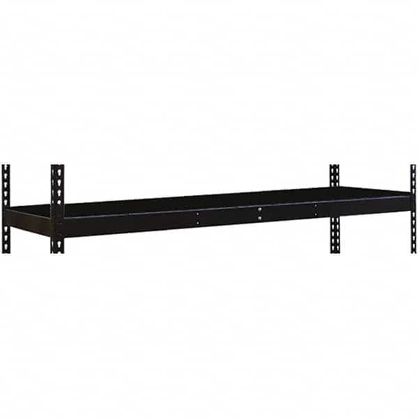 Hallowell - 72" Wide, Open Shelving Accessory/Component - 30" Deep, Use with Black Rivetwell Double Rivet Boltless Shelving - Makers Industrial Supply