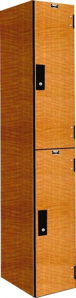 Hallowell - 2 Door, 2 Tier, Premium Wardrobe Lockers - Makers Industrial Supply