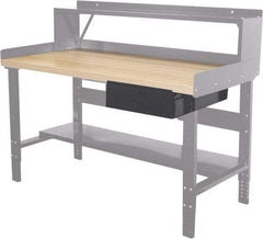 Hallowell - Workbench & Workstation Drawer - 24" Deep, 6" High, Use with Heavy-Duty Adjustable Leg Workbenches - Makers Industrial Supply