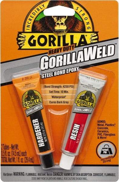 Gorilla Glue - 0.5 oz Tube Epoxy - 4 to 7 min Working Time - Makers Industrial Supply