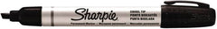 Sharpie - Black Permanent Marker - Chisel Medium Tip, AP Nontoxic Ink - Makers Industrial Supply