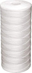 Value Collection - 4-1/2" OD, 50µ, Polypropylene String-Wound Cartridge Filter - 9-7/8" Long, Reduces Dirt & Rust - Makers Industrial Supply