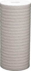 Value Collection - 4-3/8" OD, 5µ, Polypropylene Melt Blown-Thermal Bonded Cartridge Filter - 9-7/8" Long, Reduces Dirt & Rust - Makers Industrial Supply