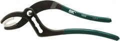 SK - 10" OAL, 2-1/2" Max Capacity, 44mm Jaw Length x 1.44" Jaw Width, 4 Position Soft Jaw Tongue & Groove Pliers - Curved Jaws, Vinyl Handles - Makers Industrial Supply