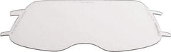 3M - 8" Wide x 4" High, Polycarbonate Replacement Visor - 0.06" Thick, Clear, Front-Mounted - Makers Industrial Supply