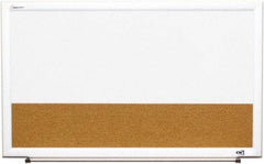 Ability One - 2" High x 22" Wide Combination Dry Erase and Natural Cork - Melamine, 32" Deep - Makers Industrial Supply