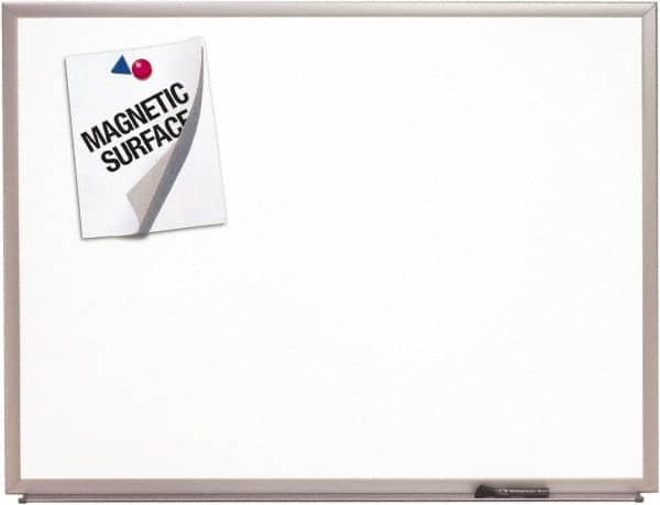 Ability One - 2" High x 53" Wide Erasable Melamine Marker Boards - Melamine, 77" Deep - Makers Industrial Supply