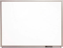 Ability One - 2" High x 24" Wide Porcelain on Steel Magnetic Marker Board with Wood Frame - Porcelain, 36" Deep - Makers Industrial Supply