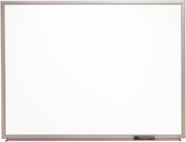 Ability One - 2" High x 22" Wide Porcelain on Steel Magnetic Marker Board with Wood Frame - Porcelain, 26" Deep - Makers Industrial Supply