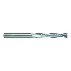 1/2 Dia. x 6 Overall Length 2-Flute Square End Solid Carbide SE End Mill-Round Shank-Center Cut-TiAlN - Makers Industrial Supply