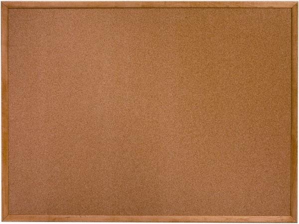 Ability One - 26" Wide x 2" High Self-Heal Cork Bulletin Board - Natural (Color) - Makers Industrial Supply