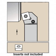 Kennametal - PSKN, Right Hand Cut, 15° Lead Angle, 20mm Shank Height x 20mm Shank Width, Negative Rake Indexable Turning Toolholder - 125mm OAL, SN..1204.. Insert Compatibility, Series Kenlever - Makers Industrial Supply