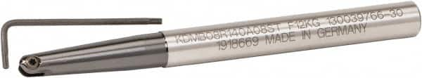 Kennametal - 20mm Cut Diam, 10mm Max Depth of Cut, 20mm Shank Diam, 190mm OAL, Indexable Ball Nose End Mill - 80mm Head Length, Straight Shank, KDMB Toolholder, KDMB 20.. Insert - Makers Industrial Supply