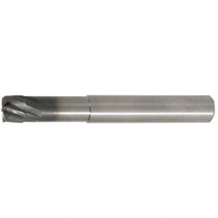 Kennametal - 6mm, 6 Flute, Single End, Solid Carbide, 0.38mm Corner Radius End Mill - 63mm OAL, 20° Helix, Right Hand Flute, 0.2mm LOC, Right Hand Cut, 18mm Extended Reach - Makers Industrial Supply