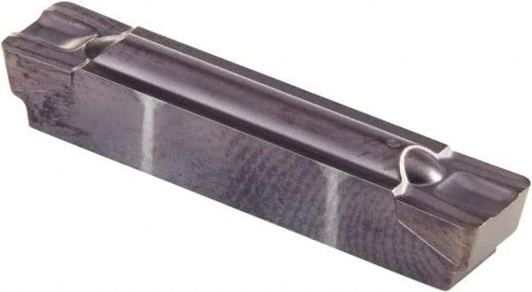 Kennametal - 0600G GMP Grade KCU25, 6mm Cutting Width Carbide Grooving Insert - 4.83mm Max Depth of Cut, Neutral, 0.79mm Corner Radius, AlTiN Finish - Makers Industrial Supply