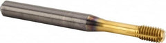 Kennametal - M6x1.00 Metric Coarse 6HX Modified Bottoming Thread Forming Tap - Solid Carbide, TiAlN Finish, 70mm OAL, 8mm Thread Length, Right Hand Thread, Series T391 - Makers Industrial Supply