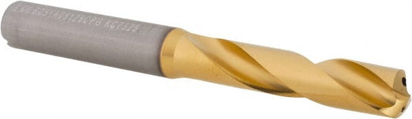 Kennametal - 23/64" 140° Spiral Flute Solid Carbide Screw Machine Drill Bit - Makers Industrial Supply