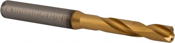 Kennametal - 0.257" 140° Spiral Flute Solid Carbide Screw Machine Drill Bit - Makers Industrial Supply