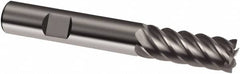 Guhring - 16mm, 32mm LOC, 16mm Shank Diam, 92mm OAL, 6 Flute, Solid Carbide Square End Mill - Single End, Uncoated, Spiral Flute, 45° Helix, Right Hand Cut, Right Hand Flute, Series 3019 - Makers Industrial Supply