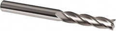 Guhring - 10mm, 40mm LOC, 10mm Shank Diam, 100mm OAL, 4 Flute, Solid Carbide Square End Mill - Single End, Uncoated, Spiral Flute, 30° Helix, Right Hand Cut, Right Hand Flute, Series 3012 - Makers Industrial Supply